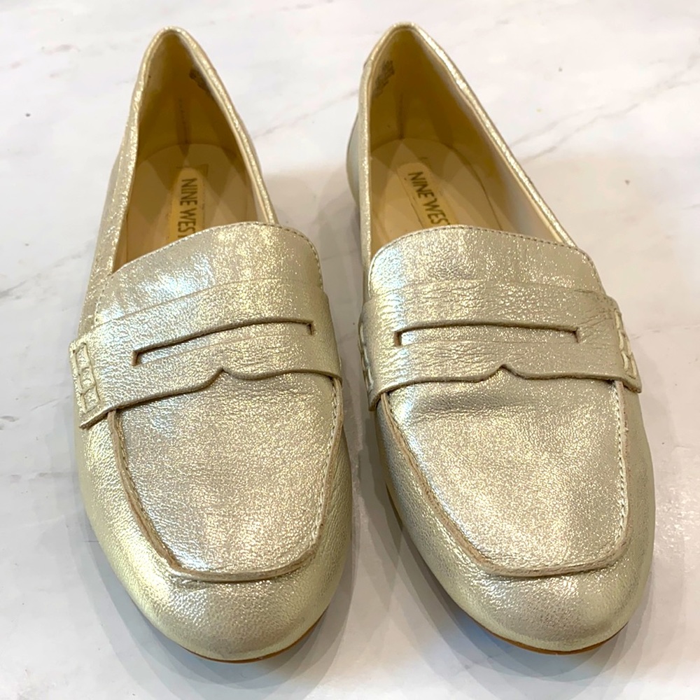 Nine West - Gold Loafer size 7 1/2 - New